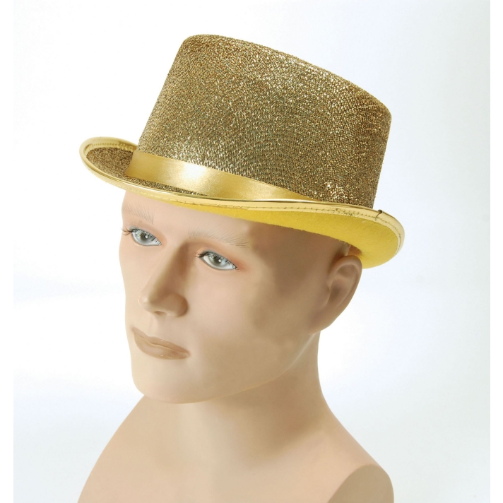 Top Hat Lurex Gold Bristol Novelty BH467