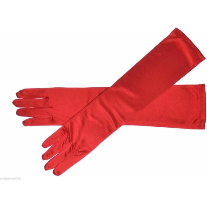 Long Red Gloves
