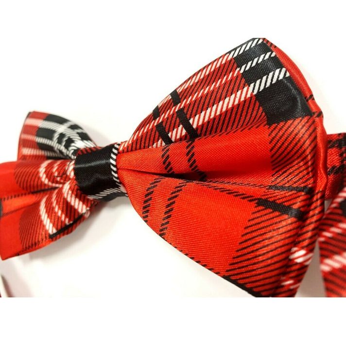 Tartan Red Stewart Bow Tie